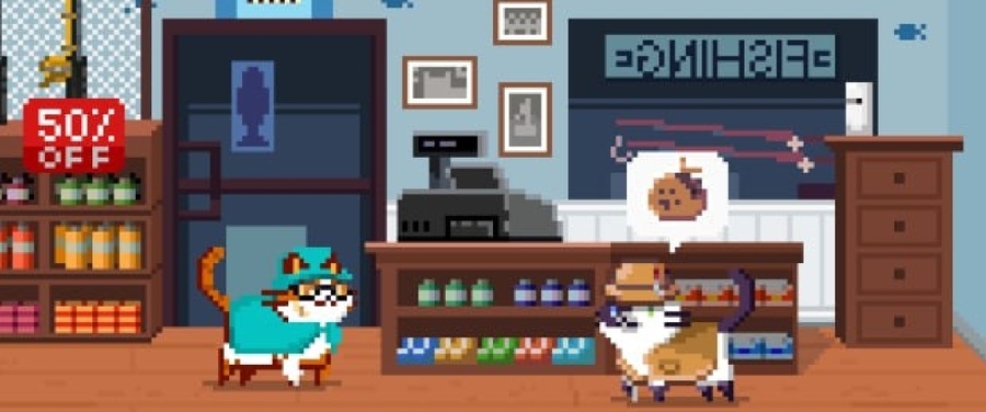 Isabella in her Tackle Shop