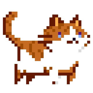 Striped Ginger and White