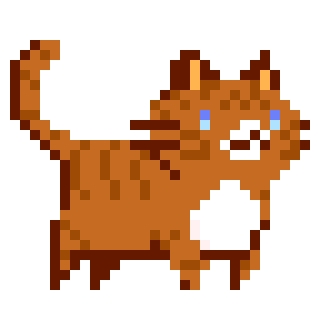 Striped Ginger with White