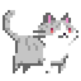 Striped Pewter and White